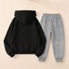 Kinder Unisex Kapuzenpullover und Jogginghosen Set - Lässiges Sport Outfit mit Pullover Sweatshirt und Passender Hose für Jungen Mädchen