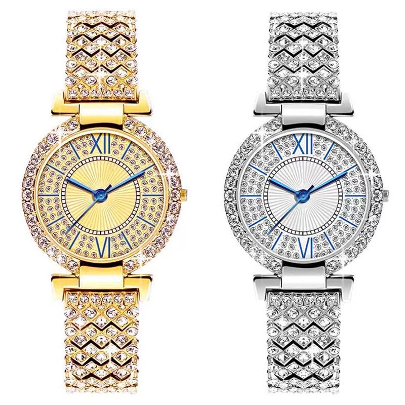 Luxury Rhinestone Woman Watches Fashion Elegant Wristwatch Quartz Watches for Girls Ladies Clock Relogio Feminino Montre Femme