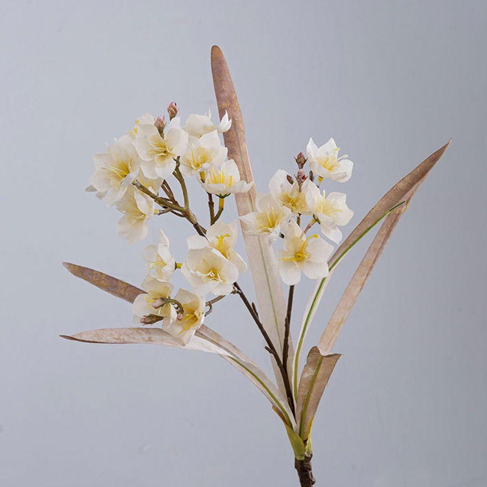 Elegant Silk Narcissus Flower Luxury Fake Flower Artificial Narcissus Branch  Wedding Decor
