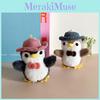 Penguin Plush Keychain With Bow Hat Cute Soft Toy For Bag Decor