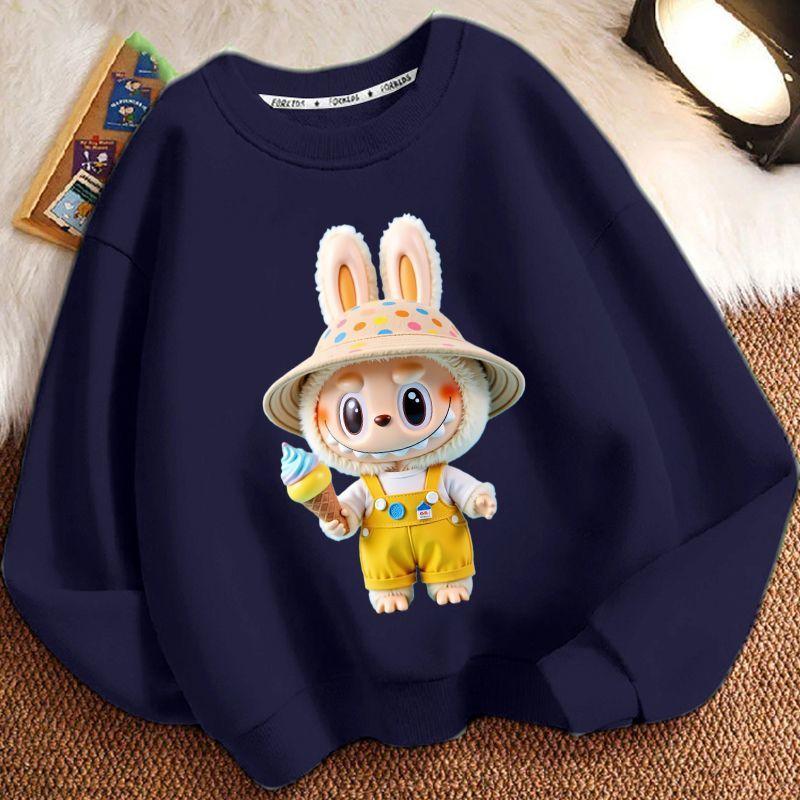 Children's Fashion Sweatshirts for Spring and Autumn, Casual Long-sleeved Sweatshirts for Boys and Girls