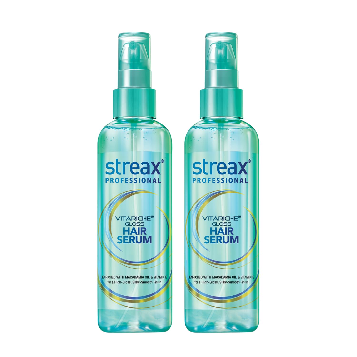 Streax Professional Vitariche Gloss Hair Serum | Frizz-Free Hair | Enhance Shine and Smoothness | With Vitamin E & Macadamia Oil| | For All Hair Typ