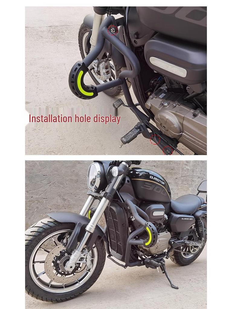 Retro Rear Backrest & Anti-Fall Guard for Qianjiang Flash 300S Motorcycle