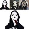 Krzyk Duch Maska Lateksowa Kostium Horror Akcesorium na Imprezy Halloweenowe