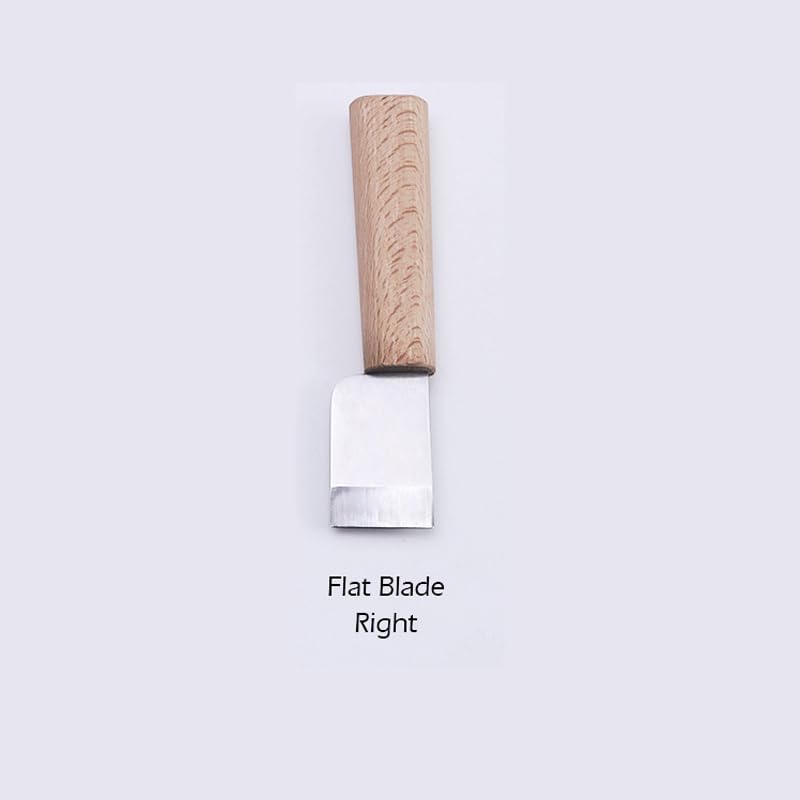 WUTA Leather Steel Leather Cutting Knife for Flat Blade Knife, Leathercraft, DIY,
