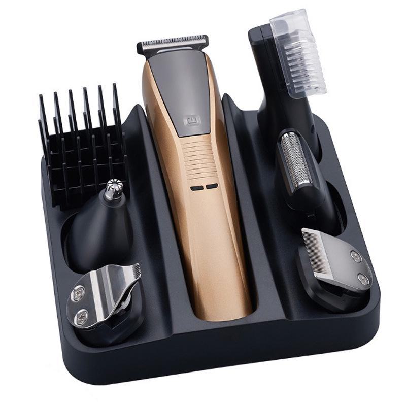 Men's Cross-Border Nose & Bald Hair Trimmer Set with Electric Clippers