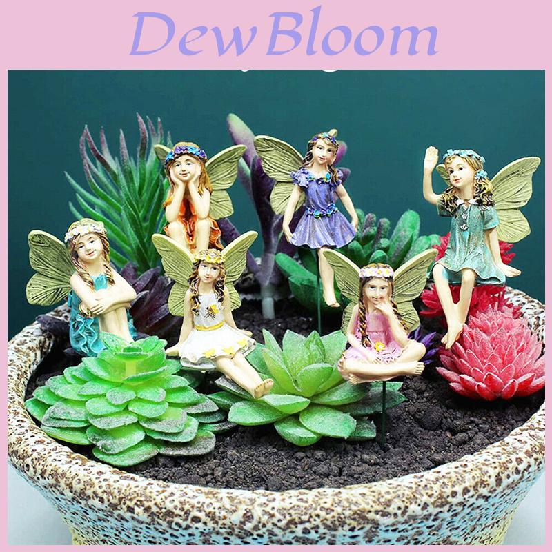 Set di 6 Miniature per Giardino delle Fate Set Coloratissimo Decorazione per Paesaggio Micro Esterno