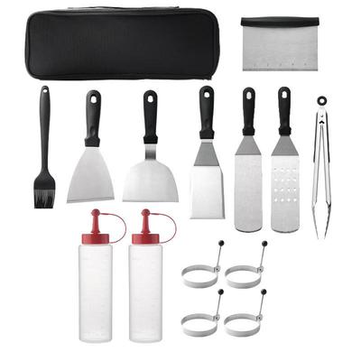 Ru Han 14-teiliges Grill- und Plancha-Werkzeugset aus Edelstahl