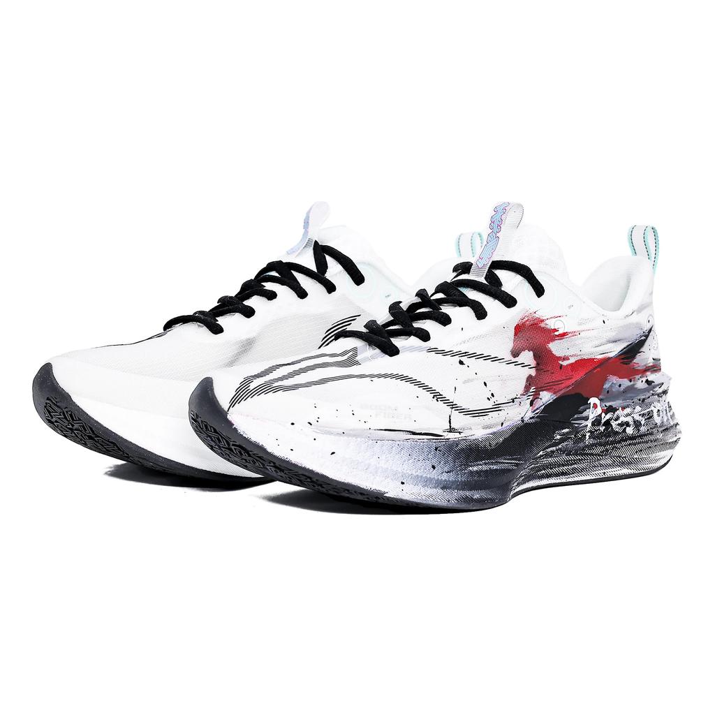 Li Ning Red Hare 8PRO Ammortizzazione, Resistente all'Usura Scarpe Basse Casual Test di Forma Fisica per la Maratona Esame Fisico ARPV003-1(Team1375-BAG)