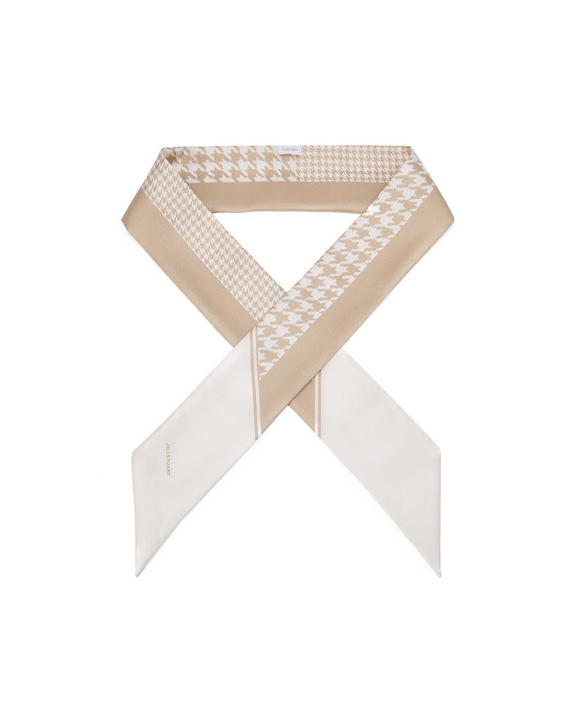 JILLSTUART ACC [100% Silk] Houndstooth Long Scarf 3 Colors
