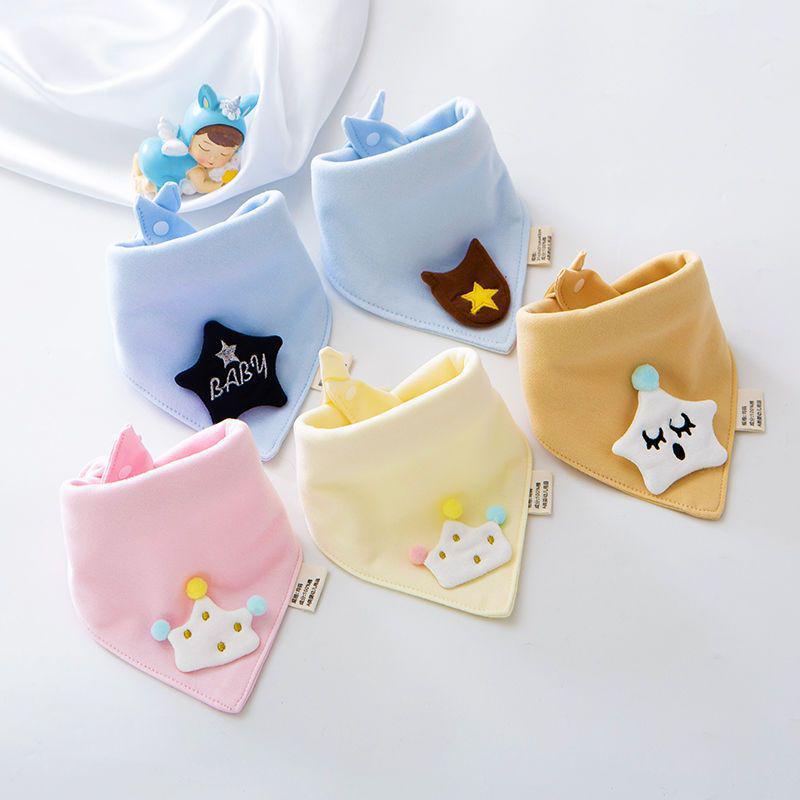 Unisex Triangle Baby Bibs: Pure Cotton, Waterproof, Super Soft, Double Snap, Scarf Wrap