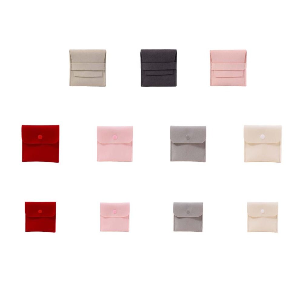 Foldable Mini Jewelry Display Bag Small Earrings Organizer Necklace Ring Packing Bag Women