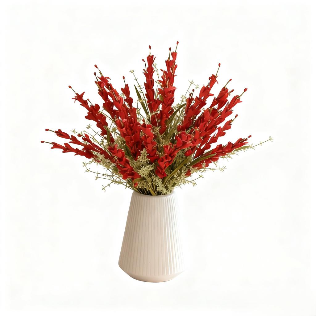 8er-Pack künstliche Winterjasminblüten, 56 cm Stiele, für Heimdekoration, Hochzeitsfeier-Dekoration, Rosa Gelb Weiß