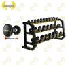 Zhongjing 390KG Fixed Dumbbell Set with 3-Tier Rack