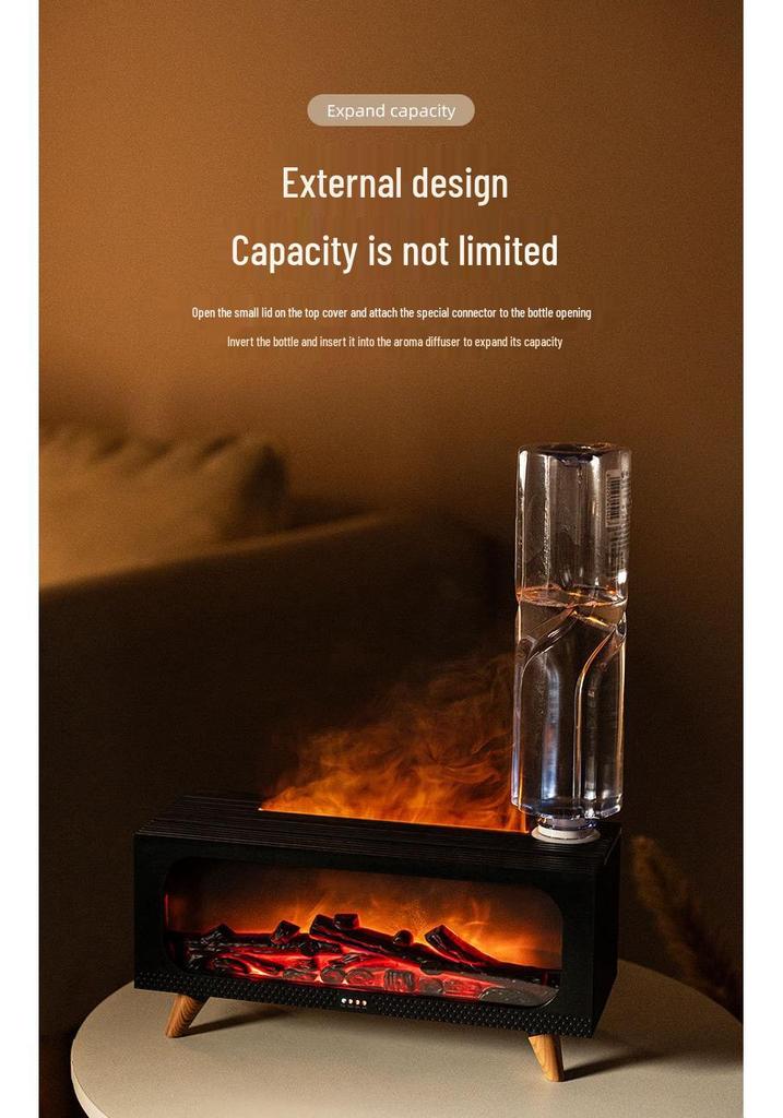 Silent Flame Lamp Essential Oil Diffuser for Bedroom