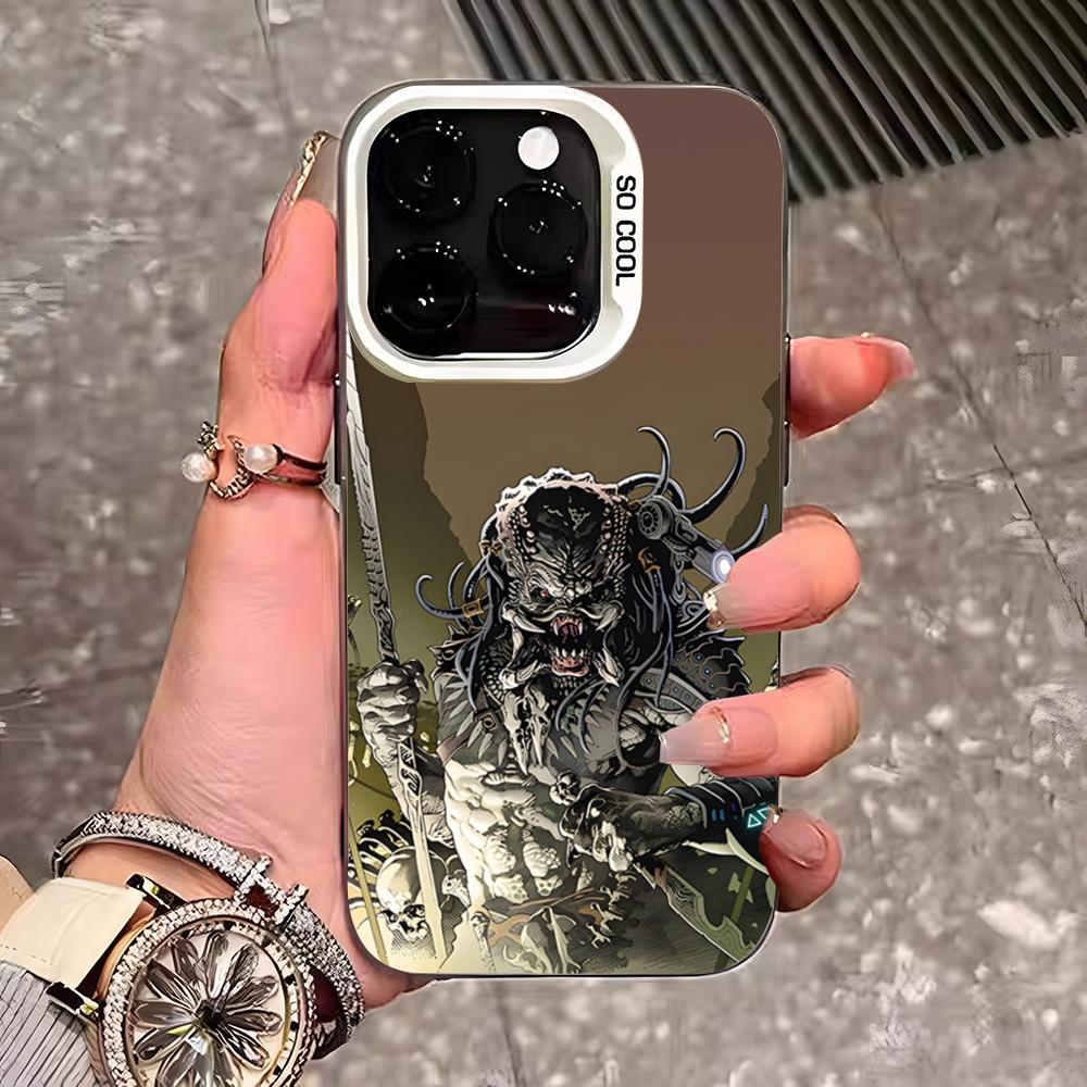 

Predator Phone Case For IPhone 17 Pro Max 16 Pro Max 15 14 13 11 12 Mini Xs X Xr 7 8 Plus Se Color Silver Cover iPhone 15 Pro