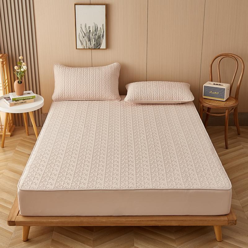 Husă de saltea îngroșată din bumbac, protectie matlasată pentru saltea, lenjerie de pat moale hipoalergenică 140/160/200x200cm