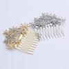 Snowflake Crystal Bridal Hair Comb - Elegant Updo Accessory & Christmas Gift