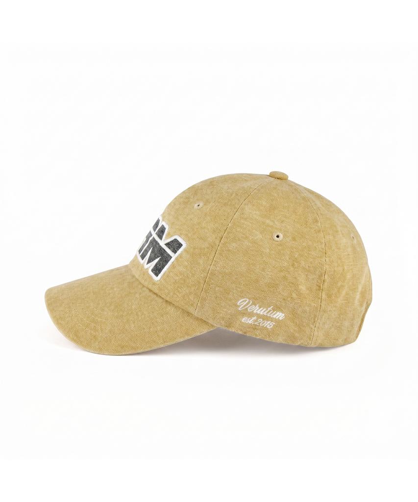 VERUTUM Vrm Applique Logo Pigment Ball Cap Yellow