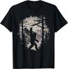Retro Tshirt with A Rock and Roll Bigfoot Design Perfect for Summer and Lovers of Rock Music and Mountain and Tree MotifsY2K