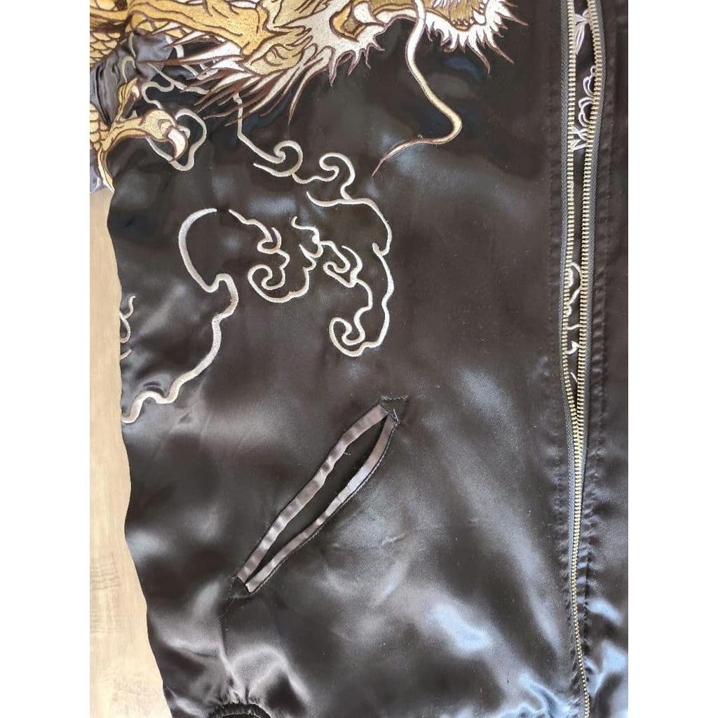 Used Karakuri Tamashii Iki Sukajan Black Men's Reversible