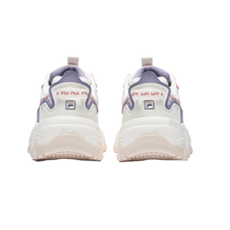 FILA Heritage-FHT Fabric Synthetic Leather TPU Fashionable Comfortable Versatile Durable High-Top Casual Shoes Women sneaker White F12W232172FGD