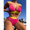 Push Up Bikini Brazilian Sexy Biquinis High Waist Women Swimsuit Female Swimming Suit Beachwear Swimwear Ribbed Bikinis Set