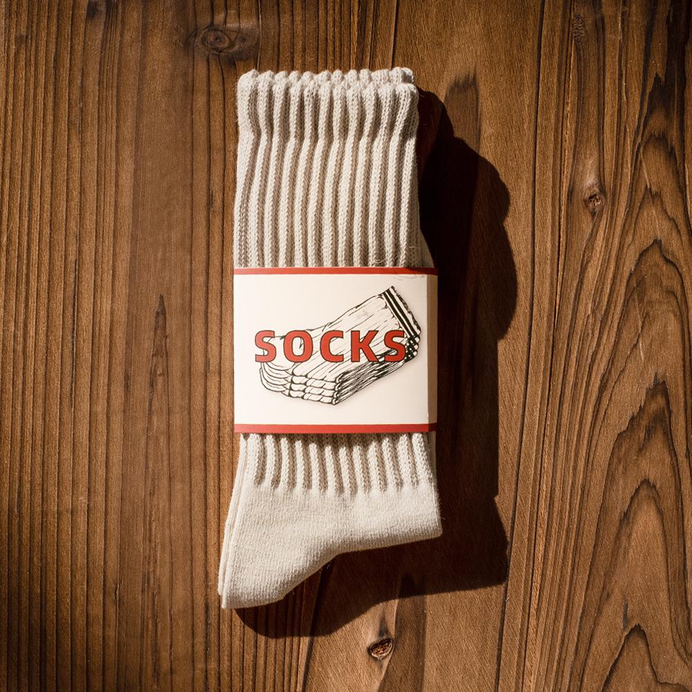 

Унисекс гольфы до колена в стиле Амекадзи Ретро - Толстая японская пряжа, Модный дизайн со сборками до середины икры Unisex (37-43)