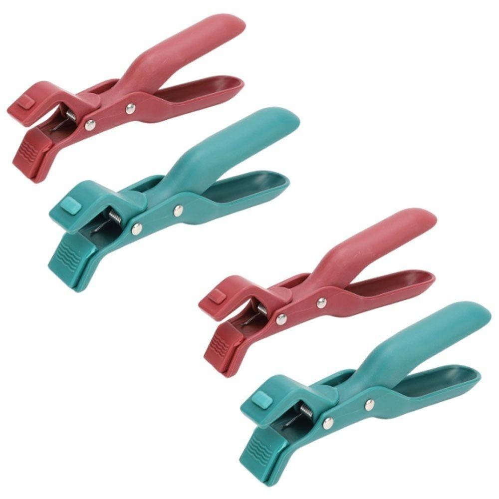 4 Pcs Durable Anti Slip Hot Plate Gripper Heat Insulation Multi Function Anti Scalding Plate Gripper Hot Plate Clips Kitchen Use