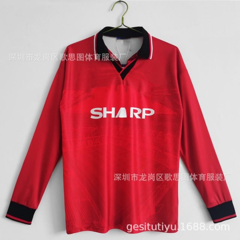 Retro Football Jersey Men Vintage Soccer Shirt Sports Training Top