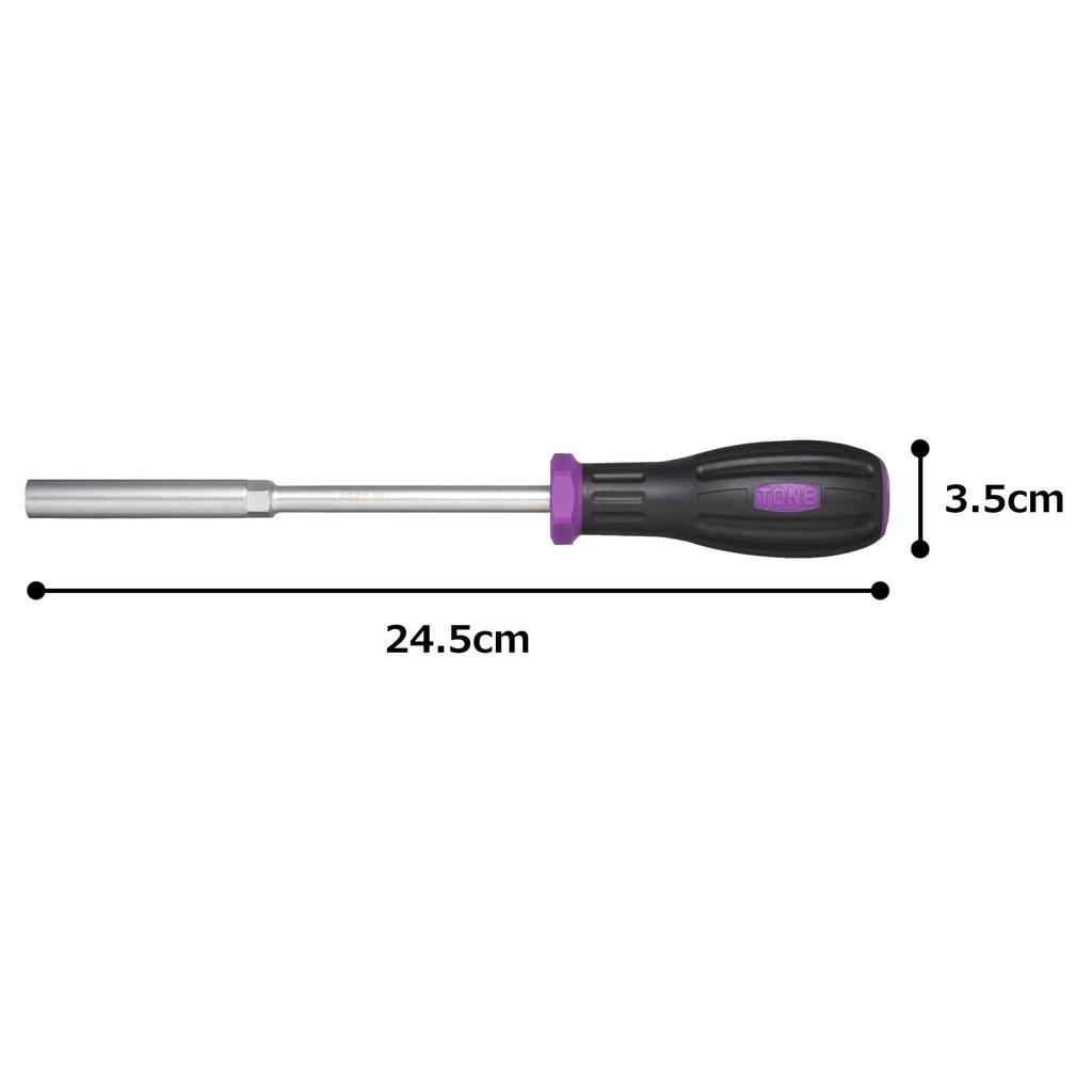 TONE Power Grip Box Driver 8mm Width (Deep Type) HPPGBD-08L Purple,