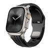 Rubber Watchband For Apple Watch Band Ultra 3 2 1 49mm Sports Silicone Bracelet For iWatch 11 10 9 8 SE 46mm 45mm 44mm Men Strap