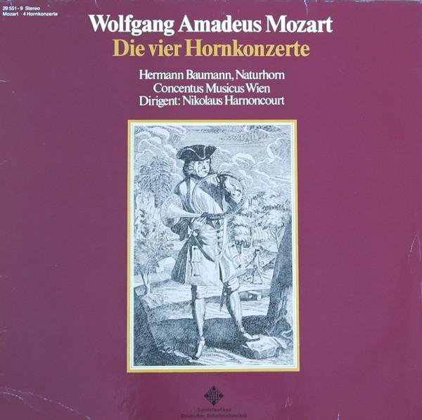 LP Record WOLFGANG AMADEUS MOZART , HERMANN B - Die Vier Hornkonzerte 295519 Telefunken Germany Classical Used