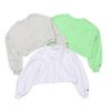Champion Long Sleeve Crew Neck Sweatshirt with Script Loose Light Green Kids' Logo, Fit, (CK-Z003)