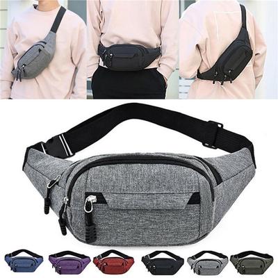 Hüfttasche für Männer & Frauen Bauchtasche Gürteltaschen Umhängetasche Einfarbig Wasserdicht Unisex Brusttasche