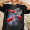 Vintage Cherry Shrimp Moon Shirt Retro 90s Aesthetic Crustacean Graphic Tee, Celestial Animal Lover Gift, Comfort Colors Shrimp Aquarium Top