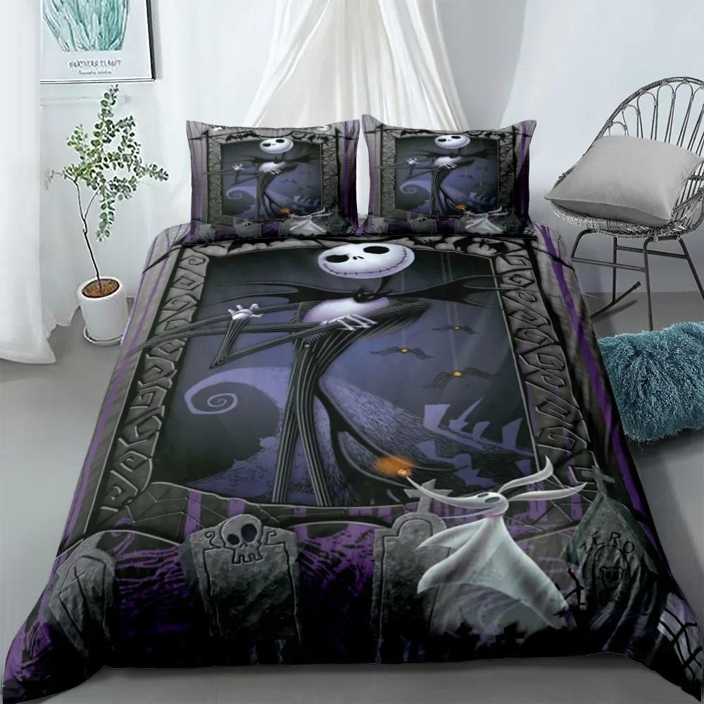 Duvet Cover Set Scream Horror Night Linen Bedding Set Single Double student dormitories Soft Microfiber 2/3pcs set Music Fan