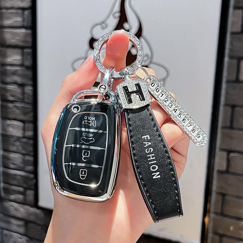 Car Remote Key Case Cover Protect Shell Fob For Hyundai Creta Ix35 Ix45 I10 I30 I40 Tucson Santa Fe Rena Sonata Elantra Azera