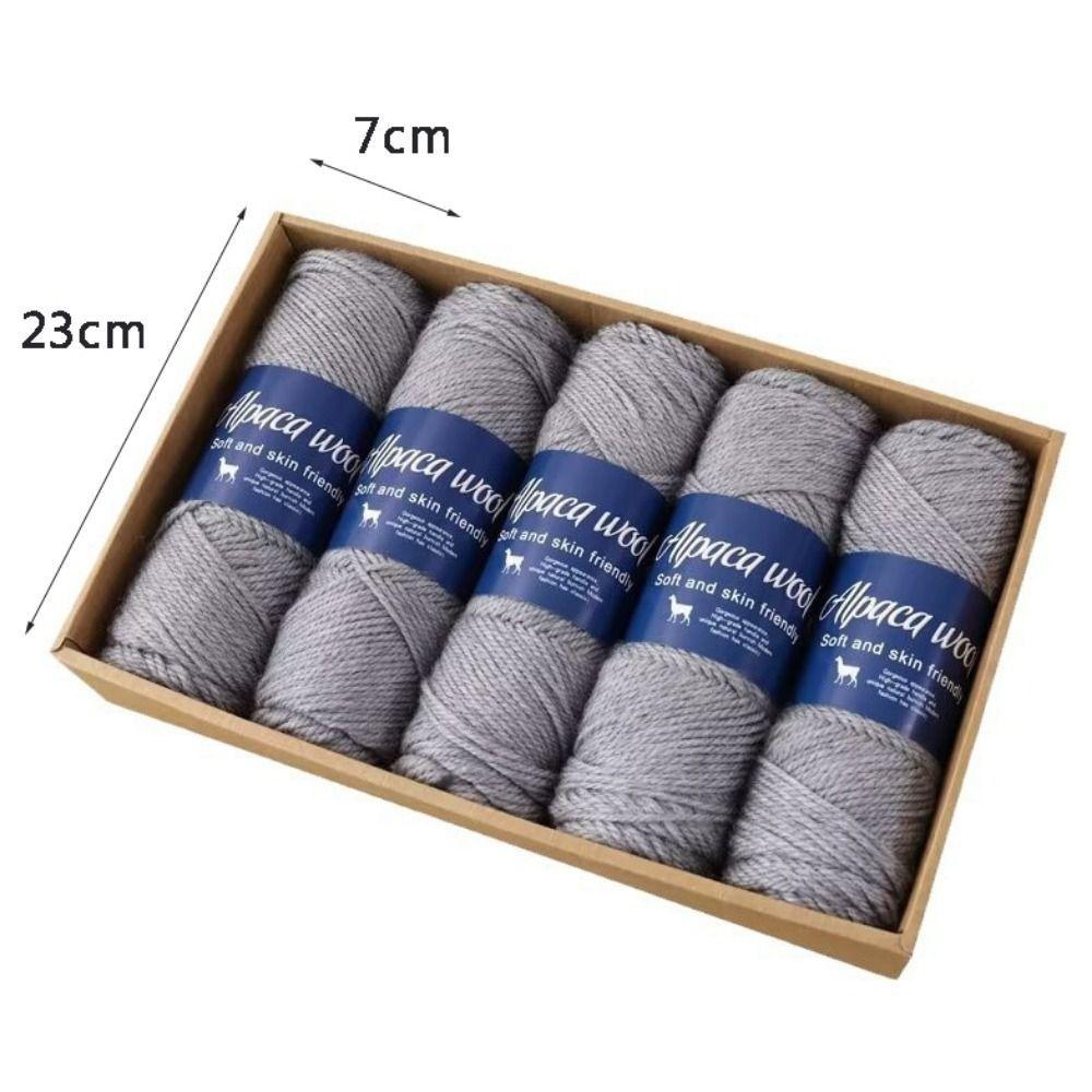 1Roll Handicraft Alpaca Wool Yarn Soft Warm Coarse Yarn DIY 100g Knitting Crocheting Yarn