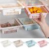 Telescopic Refrigerator Storage Basket, Home Storage Box, Egg Storage and Organizing Box, Refrigerator Shelf