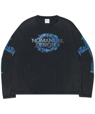 Nomaenyueol Arc Core Long Sleeve Tee - Washed Black