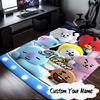 Custom Name K-pop Stars Group Carpet, Chair Rug,Area Rug for Office Bedroom Living Rooms Bedroom, Doormat Decor Christmas Fan Gifts