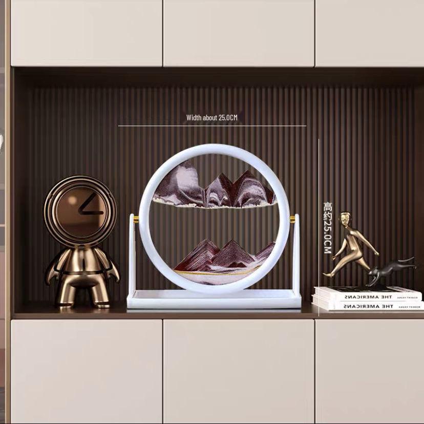 Treibsand-Sanduhr Kunst-Dekoration: Stilvolle Dekoration für Wohnzimmer & Weinschrank, Tolles Geschenk für Mädchen & Studenten