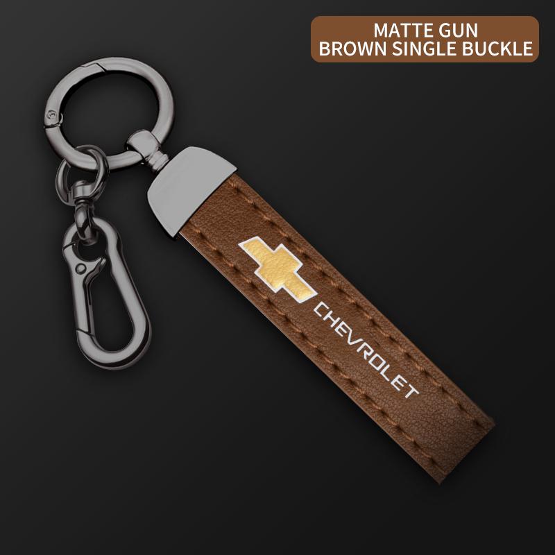 

Multiple colors Luxury Car KeyChain Genuine Leather Key Chain For Chevrolet Cruze Spark Captiva Suburban Camaro Malibu Silverado