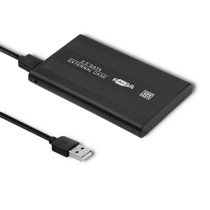 Qoltec Aluminiowa Obudowa/kieszeń Do Dysków HDD/SSD 2.5" SATA3 | USB 2.0 | Czarny