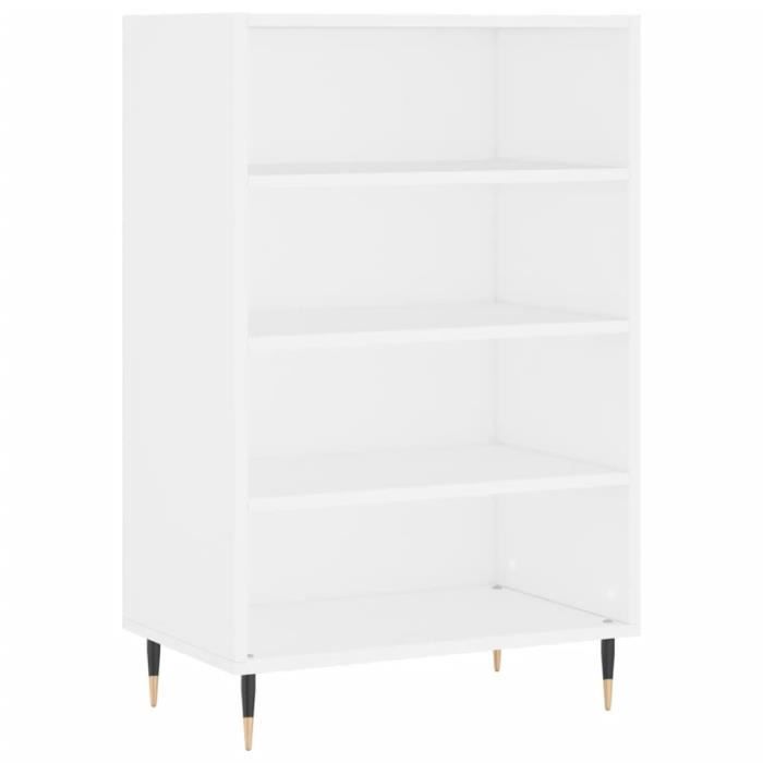 VidaXL Buffet haut blanc 57x35x90 cm bois d'ingénierie 827220