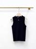 Nanyou 26 Spring/Summer Women's Embroidered Logo Casual Vest - Basic, Solid Color, Versatile Style