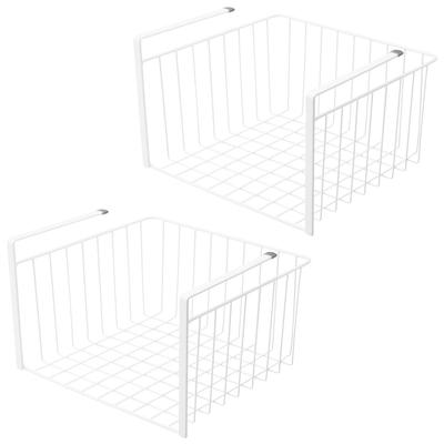 SG Hanging Cabinet Basket (L), White, Set of 2
