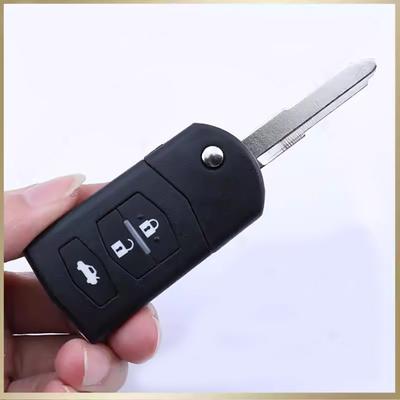 Yeni 1 ADET Araba 3 Düğmeli Uzaktan Kumanda Anahtar Kabı Kılıfı Mazda 3 nesil BL 6 GH Makyajlı Kasa için