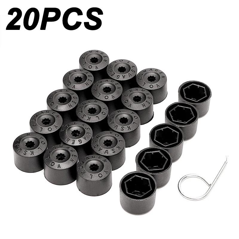

20 шт. колпачки для автомобильных колес, гайки, болты, колпачки, 17 мм, автомобильные винты для шин, внешние защитные аксессуары, универсальные гайки, болты, защита от пыли